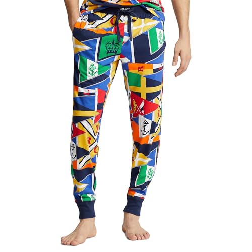 Image of POLO RALPH LAUREN Rib Waistband Knit Sleepwear Joggers