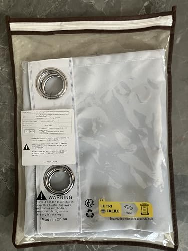 Tree Curtains Bedroom, 90x90 - Blue White Blackout Curtains & Decor, Living Room, Eyelet Patterned Window Drapes, 90 Inch Drop 2 Panels (HD211) - Image 7