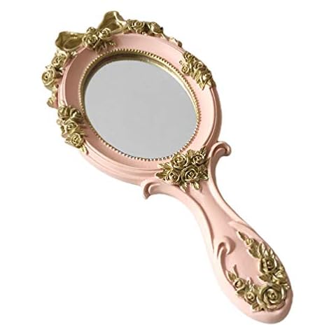 Beaupretty Vintage Handspiegel Golden Rose Kosmetikspiegel Cover