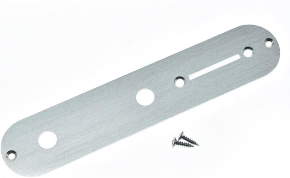 Dopro Metalen Aluminium Geanodiseerd Vintage 5 Hole Tele Slagplaat voor Amerikaanse/Mexicaanse FD Telecaster Zwart