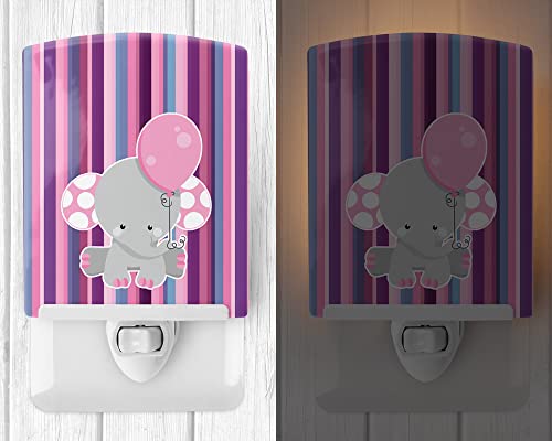 Lámpara de mesa de noche cerámica con elefante 6x4x3 miniatura 2