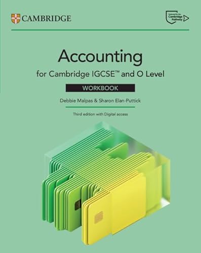 Cambridge IGCSE? and O Level Accounting Workbook with Digital Access (2 Years) (Cambridge International IGCSE)