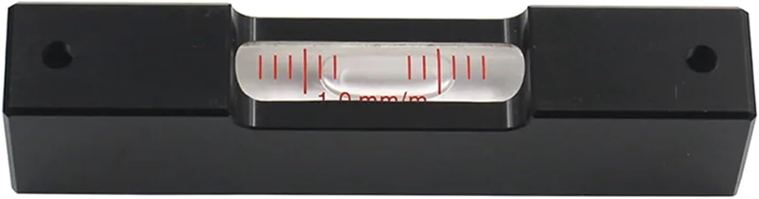 Portable Bar Bubble Level with Glass Vial Ampules Length 100mm Accuracy 0.6 0.3 1.0 Available Aluminum Leveler Rule 1PCS(0.60mm-white)