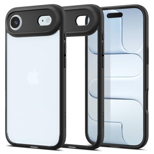 Image of Spigen for iPhone Air Case, Ultra Hybrid [TPU Covered Camera Control] [Anti-Yellowing] [No Magnet Ring] - Matte Black