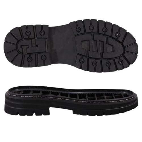 Suela de Goma Repuesto para Zapatos 1 Par Negra miniatura 1