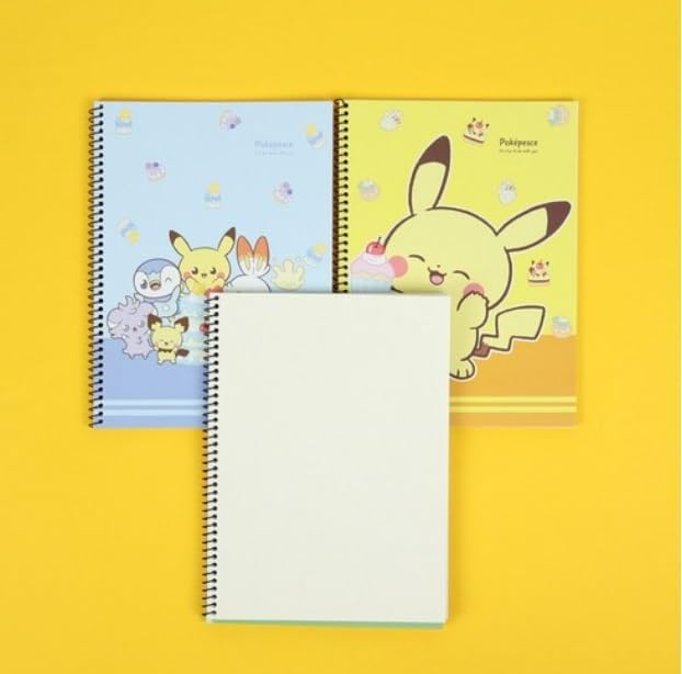 Pikachu 3 Pack 6 x 8 Inches Mini Unlined Blank Spiral Notebook, 30 Sheets Per Notebook - Image 3