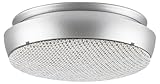 Jacob Jensen Optischer Rauchmelder mit 10 Jahre Batterie, Wartungsfrei, Gabriel-Stoff aus 99% recyceltem Polyester, Skandinavisches Design, Ø10cm, Silber