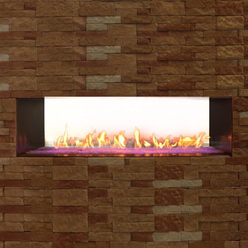 Empire Outdoor 60" Stainless Steel Manual Linear Fireplace - Propane
