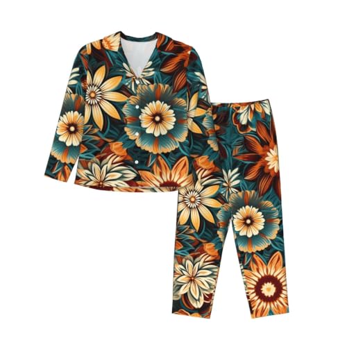 Pyjama doux boutonné pour femme fin des nuits froides et inconfortables