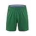 Baisile Reversible Basketball Shorts Men Mesh Gym Sports Workout Training Casual Fashion Short with Pockets and Drawstring-Green-M