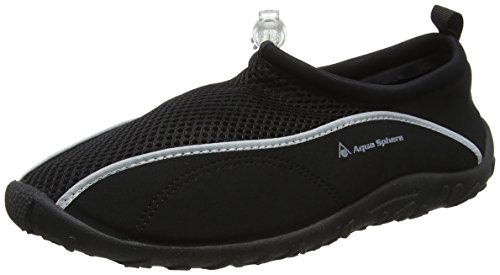 Aqua Sphere Lisbona Neopren Wasser Strand Schuhe, unisex, FM009011545, schwarz/silber, Size 45