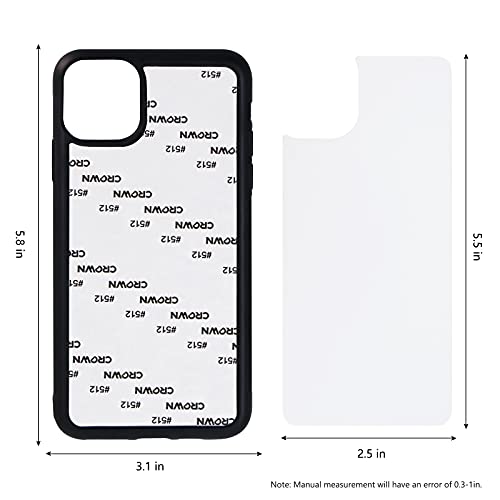 Maikesub 5 Pcs Sublimation Phone Case For Iphone 11 Pro 5.8 Inch Sublimation Blanks Printable Blank Phone Cases Customized Phone Covers For Diy Soft Rubber Protective Shockproof Slim Case Anti-Slip #TOP1