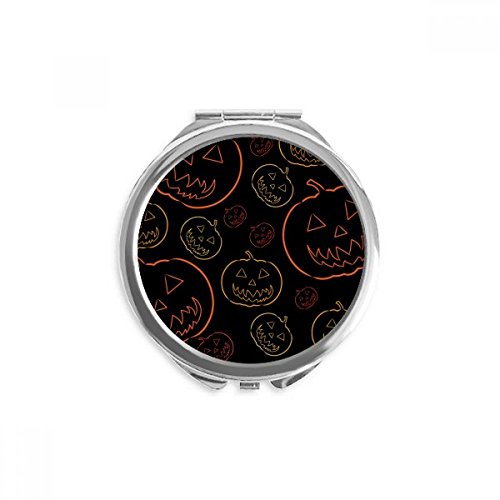 Miroir à la main halloween citrouille petit cadeau thématique pour passionnées de beauté