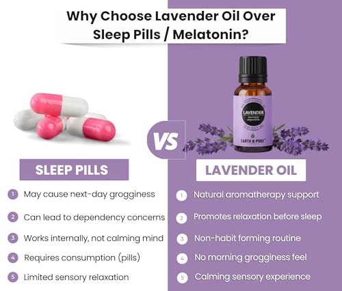 Image of Earth N Pure Lavender Essential Oil | Steam Distilled | Relaxation, Sleep & Soothed Skin | Pure & Undiluted | Vegan & Cruelty-Free | 10ml