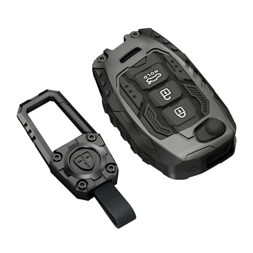 Image of Premium Metal Black Transformer Series Soft Silicon Key Cover for Hyundai 3 Button Flipkey