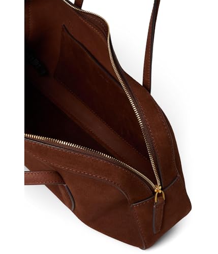 Madewell Suede E/W Satchel Shoulder Bag, Soft Mahogany3