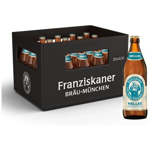 Franziskaner Hell Flaschenbier, MEHRWEG im Kasten Cover