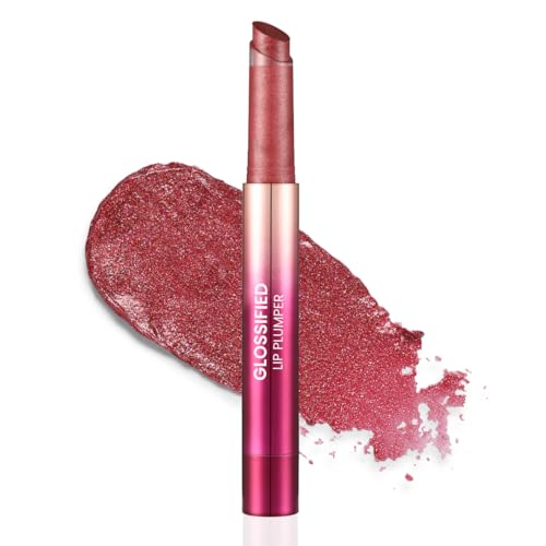 Image of Typsy Beauty Glossified Lip Plumer (Cherry Blossom with Shimmer) | 3-in-1 | Hydrating & Nourishing Lip Balm | Instant Fullness with Lip Plumper | High Shine Lip Gloss | Formulated In Korea | 2.6gm