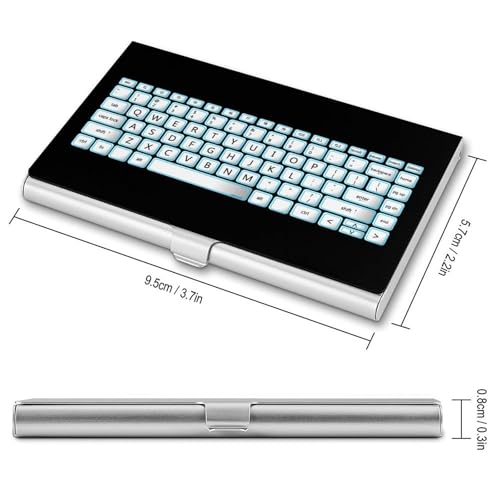 Computer-Keyboard Business Card Holder Alloy Multi Wallet Credit Card ID Pocket Name Case2