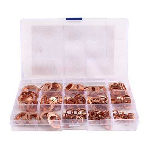 Arandelas de cobre combinadas para solucionar fugas de aceite 2