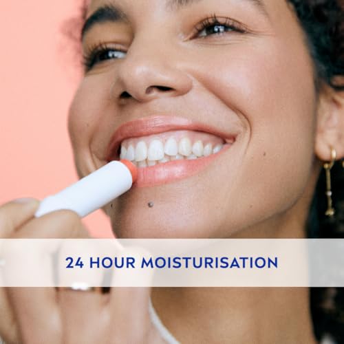 Image of NIVEA Lip Balm, Fruity Peach Shine,4.8 g (Pack of 1)