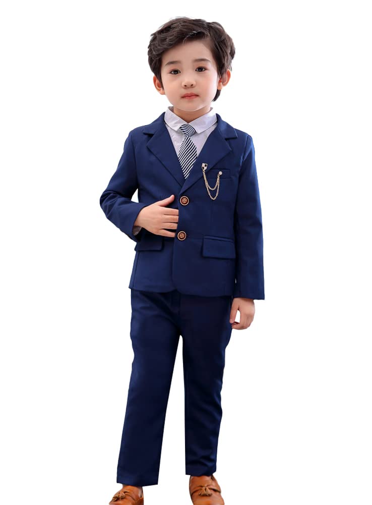 LOLANTA Completo da Ragazzo 2 Pezzi Blazer e Pantaloni per Bambini, Abbigliamento per Il Tempo Libero o Abito da Festa di Nozze, 2-13 Anni