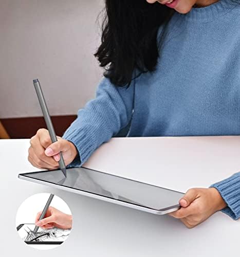TiMOVO Stylus Pen for Surface Pro 8/7+/X/7/6/5/4/3,Surface Go 3/Go 2/Go/3,Surface Laptop 4/3/2/1,Surface Book/Studio/Duo,4096 Level Pressure&Tilt Palm Rejection Pencil for Windows,HP,ASUS - Space Gray