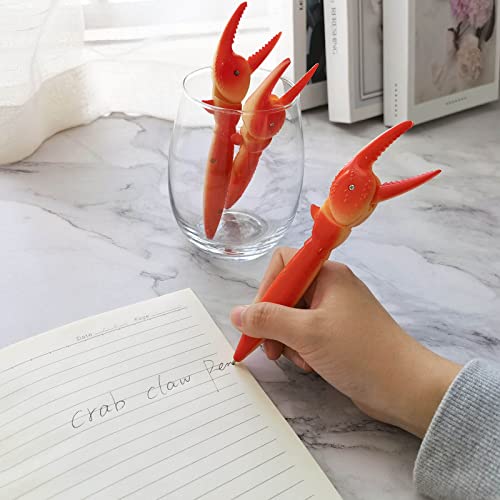 3 Pcs Funny Crab Claw Legs Pen Ballpoint Pens For Kids Children Students Kawaii School Stationery Supplies (Crab Feet-3) #TOP2