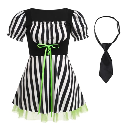 Robe imprimé vache rouge à manches bouffantes et bretelles pour adulte
