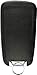 KeylessOption Keyless Car Remote Uncut Flip Ignition Key Fob Replacement for OHT01060512