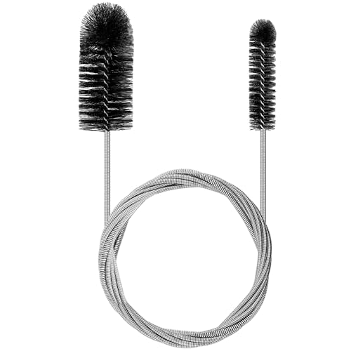 Brosse de Nettoyage 200 cm Petit Goupillon Long Ecouvillon Evier Goupillon Nettoyage Canalisation Flexible Bicéphale Brosse Fine Nettoyage écouvillon ong Et Fin pour...