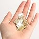 Roosea Scharniere Mini Antik 60 Stück Scharnierband Kleine Klappscharniere Metall Scharnier mit Schraubendreher und 240 Schrauben für Holzbox Schmuckbox Cabinet,15mm*18mm, Golden