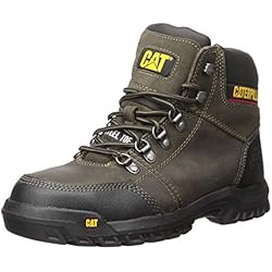 Caterpillar Con Punta De Acero Bota de trabajo con punta de acero para hombre, Dark Gull Grey, 8.5 W US