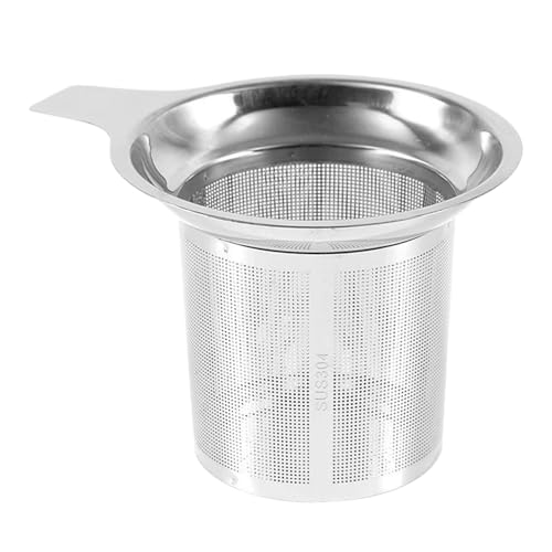 kdkskss Infusor para Té en Hojas, Difusor de Café de Acero Inoxidable, Reutilizable Antiescaldaduras con Mango para Casa Cocina Viaje Coche Trabajo y Exterior