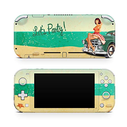 Autocollant rétro en vinyle Nintendo Switch Lite vert skin de protection 3M