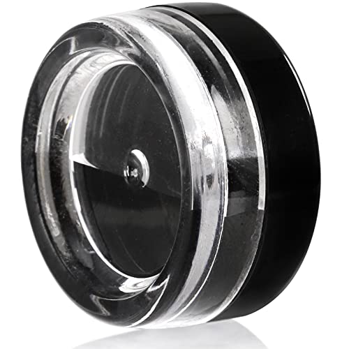 Tosnail 120 Pieces 3 Gram Clear Plastic Jars with Black Lids Round Storage Containers Lip Balm Containers Beads Organizer4