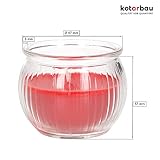 KOTARBAU® Vela perfumada en frasco de cristal, Aroma agradable,...