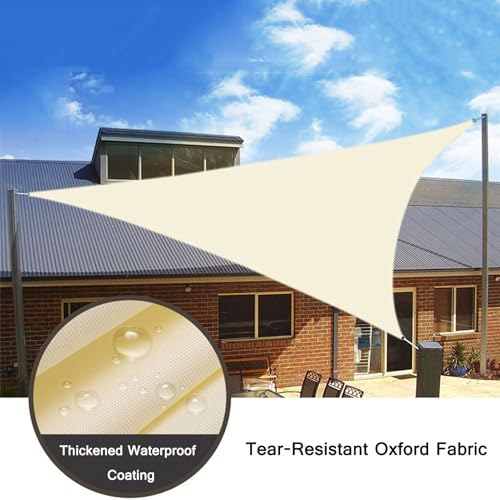 Voile d'ombrage triangulaire résistant pour éliminer la chaleur sur le balcon