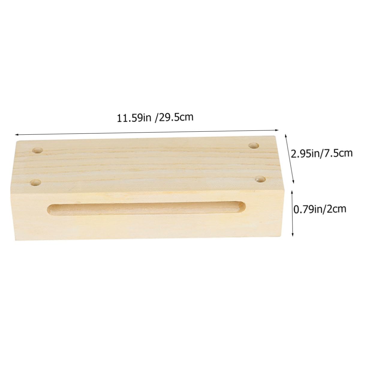 Holibanna Versatile 2pcs Wooden Mallets Instruments Musical Educational Instrument for Adults Boys and Girls