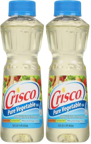 Crisco Pure Vegetable Oil,16 Fluid Ounce,(Pack of 2)