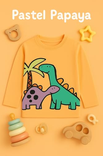 Image of Lush Plush Boys Cotton Full Sleeves Printed T-Shirt (Multicolor) Combo Pack