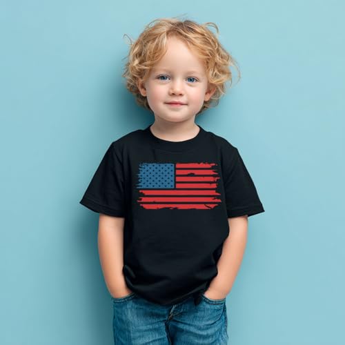 Image of Boys Constitution Day 250 Anniversary USA Shirt Independence Shirt 3-8T | for Kids Boys Girls Toddlers 3T-8T, 4th of July Dinos Flag Patriotic Tee, Independence Day