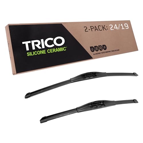 Essuie-glaces TRICO Silicone Ceramic 24 19 pouces balais de pare-brise premium performance tout temps