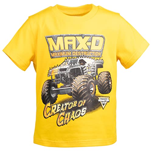 Image of Monster Jam Boys' Athletic 2-Piece T-Shirt and Shorts Set Toddler to Big Kid