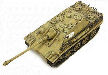 Char Jagdpanther ancien 1/144 Division Hongroise 1945 miniature de collection unique