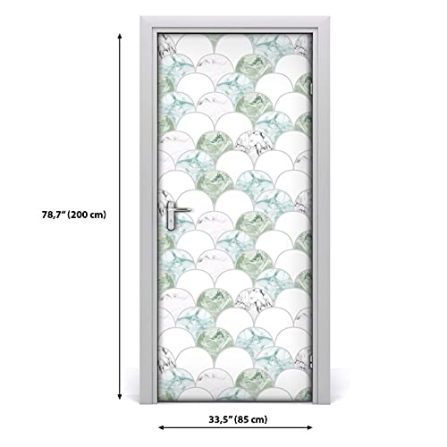 Étiquette décoration auto-adhésive imperméable pour rénover une porte - 4