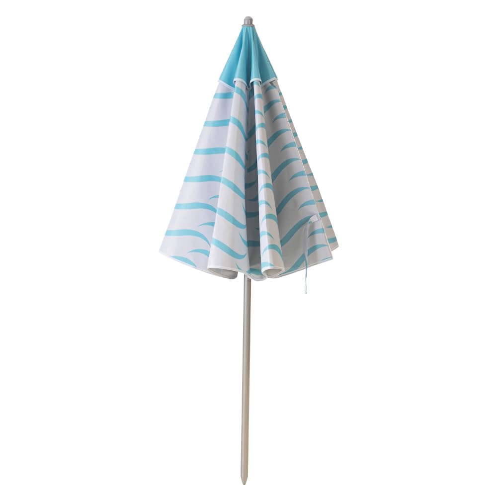 Aremar Sombrilla de Playa Antiviento Airvent, Protección UV 50+, 8 Varillas de Fibra de Vidrio, Mástil resistente, Funda de Transporte con Asa