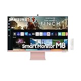 SAMSUNG M8 Series 32-Inch 4K UHD Smart Monitor & Streaming TV with Slim-fit Webcam for PC-Less Experience (Renewed)