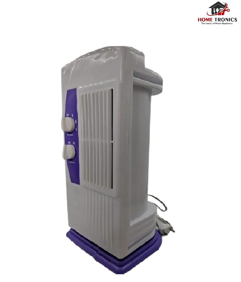 Hometronics Portable 2 Blade Mini Tower Fan With Rotating & Revolving
