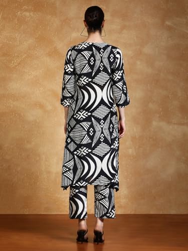 Kurta imprimé géométrique Varanga stretch pour un confort total